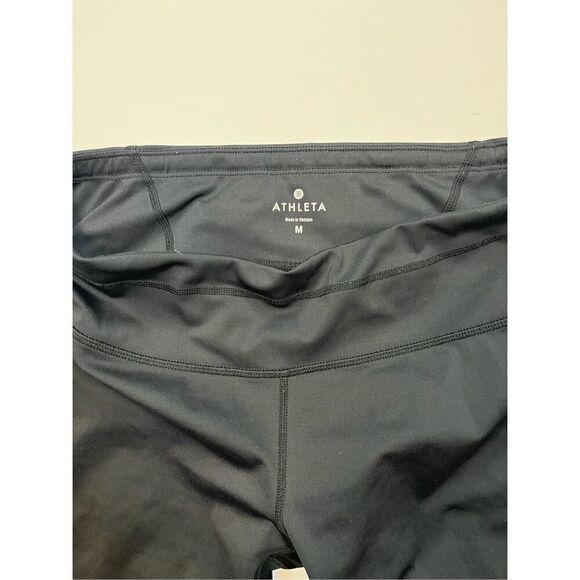 Athleta Sonar Reflective Dot Black Legging Run, Walking, Zip Pocket Size Medium - Picture 3 of 13